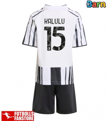 Juventus Pierre Kalulu #15 Hemmatröja Barn 2025-26 Kortärmad (+ Korta byxor)